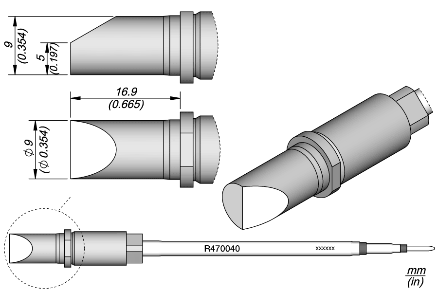 R470040 - Bevel Cartridge Ø 9